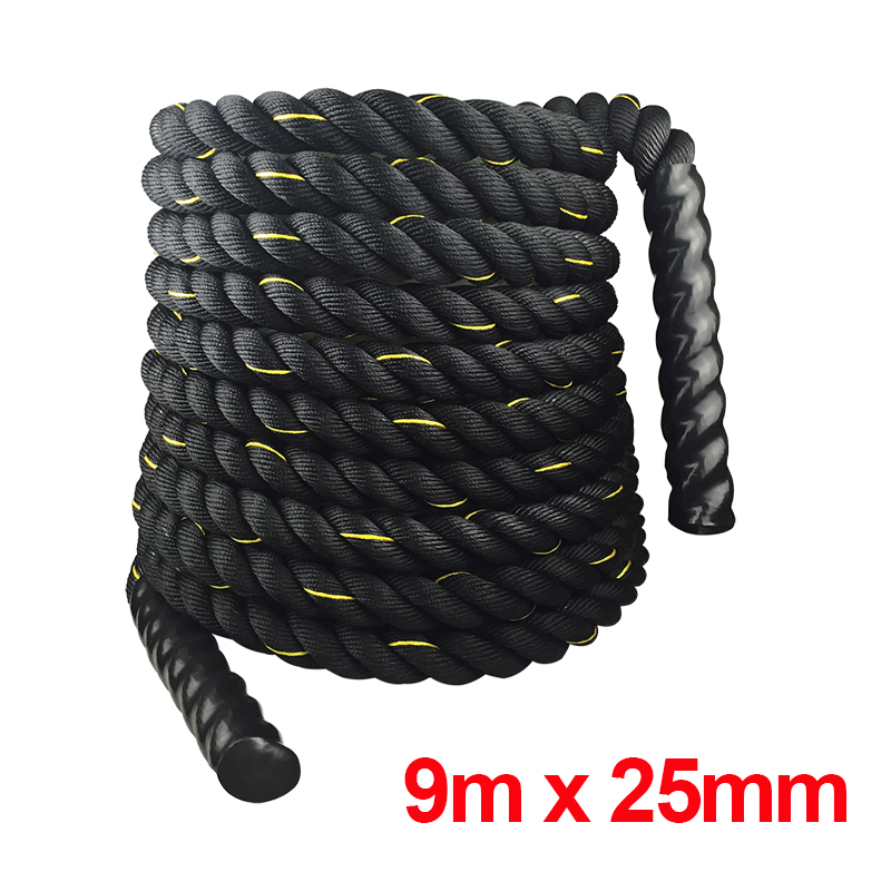 9M/12M/15M Fitness Battle Rope – Crossfit No Equipment Workouts recenzja i cena