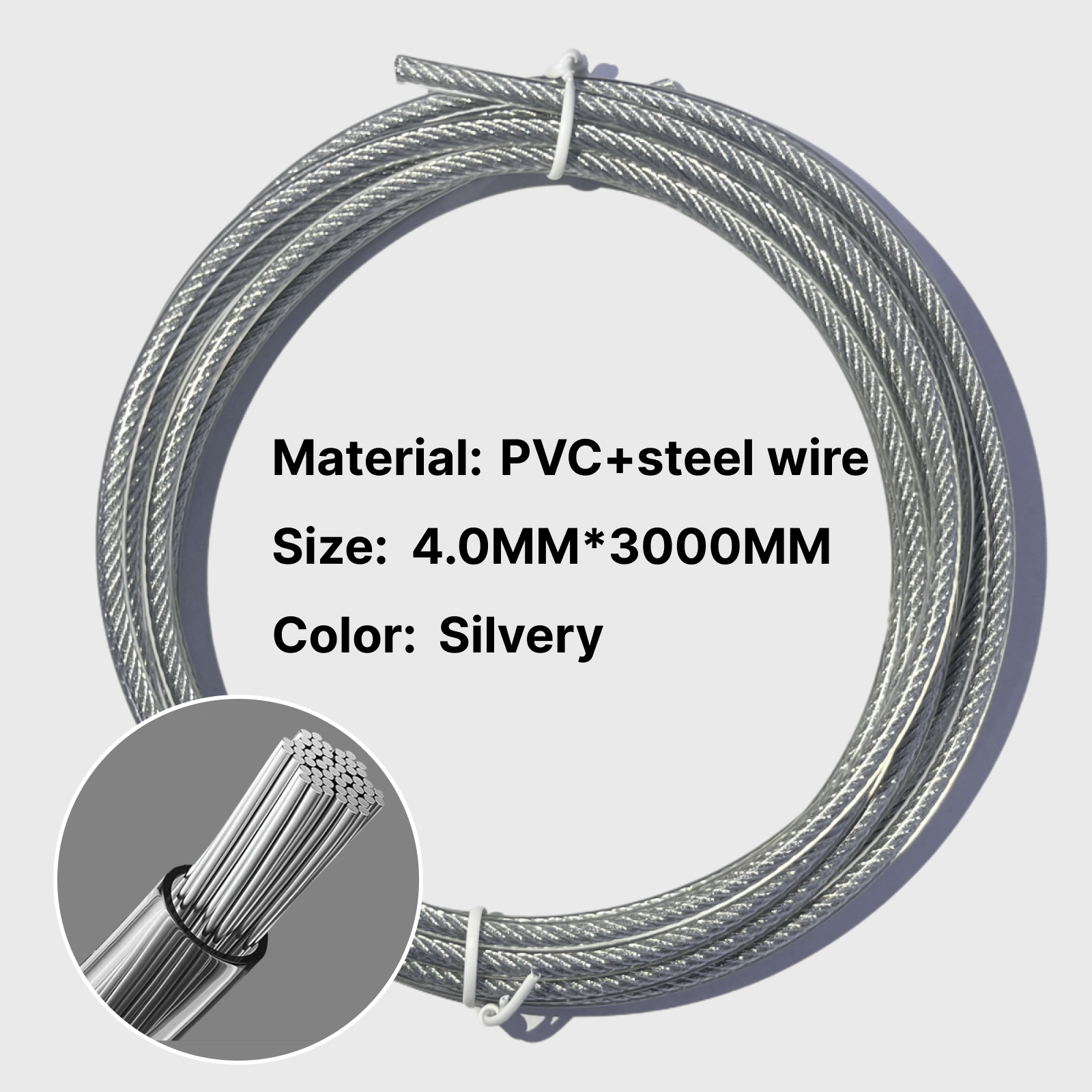 High-strength black PVC-coated – Skipping Rope Pvc recenzja i cena