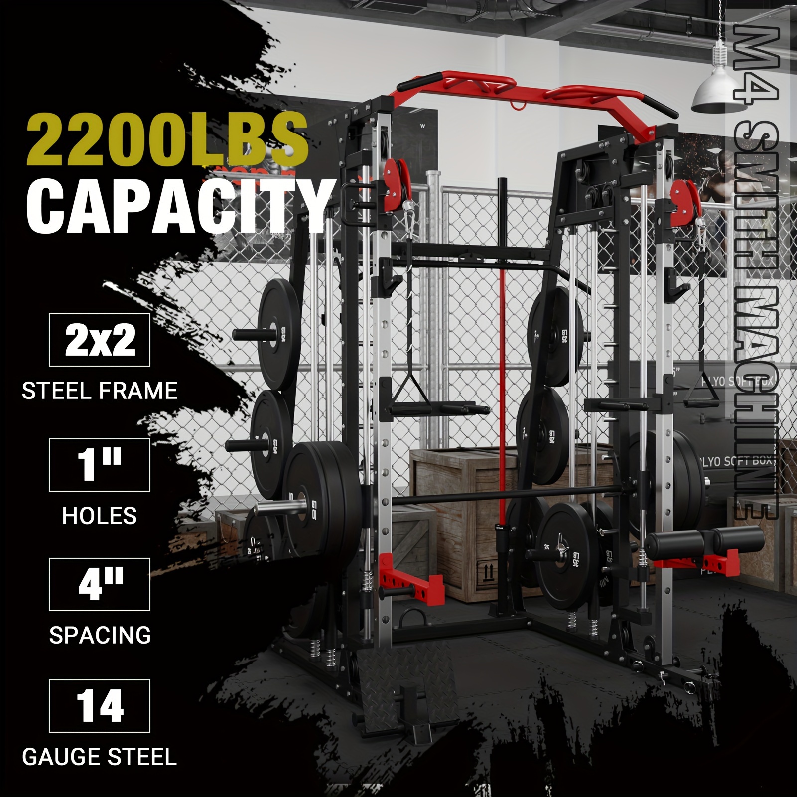 ALL-IN-ONE 2200lbs Smith Machi – Landmine Barbell Attachment recenzja i cena