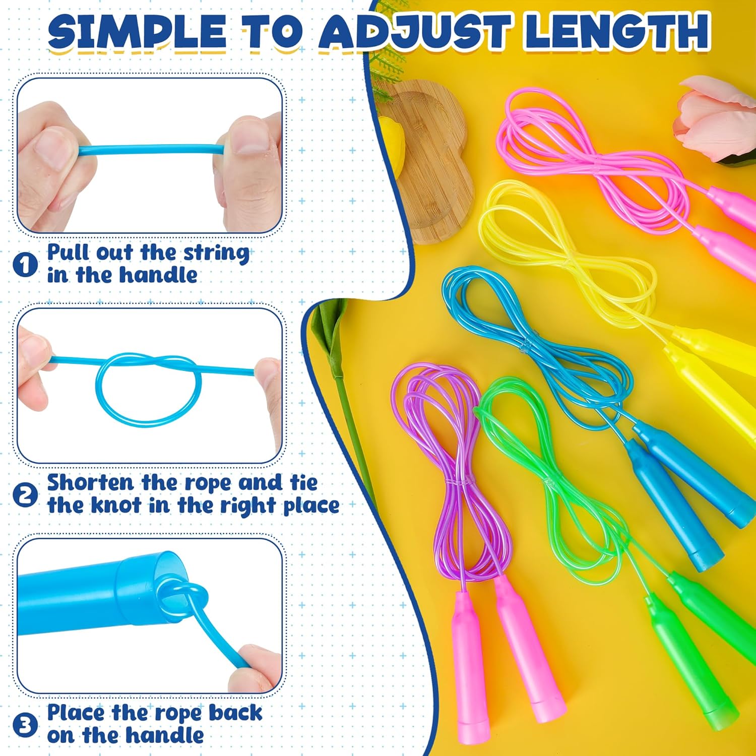 Colorful Adjustable Jump Ropes – Skipping Rope Pvc recenzja i cena