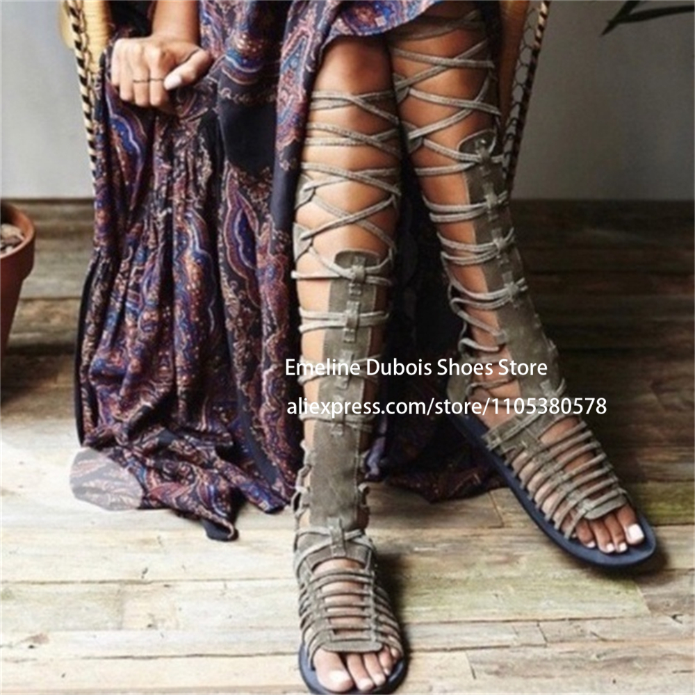 Suede Gladiator Flat Sandals K – Crossfit Outfit recenzja i cena