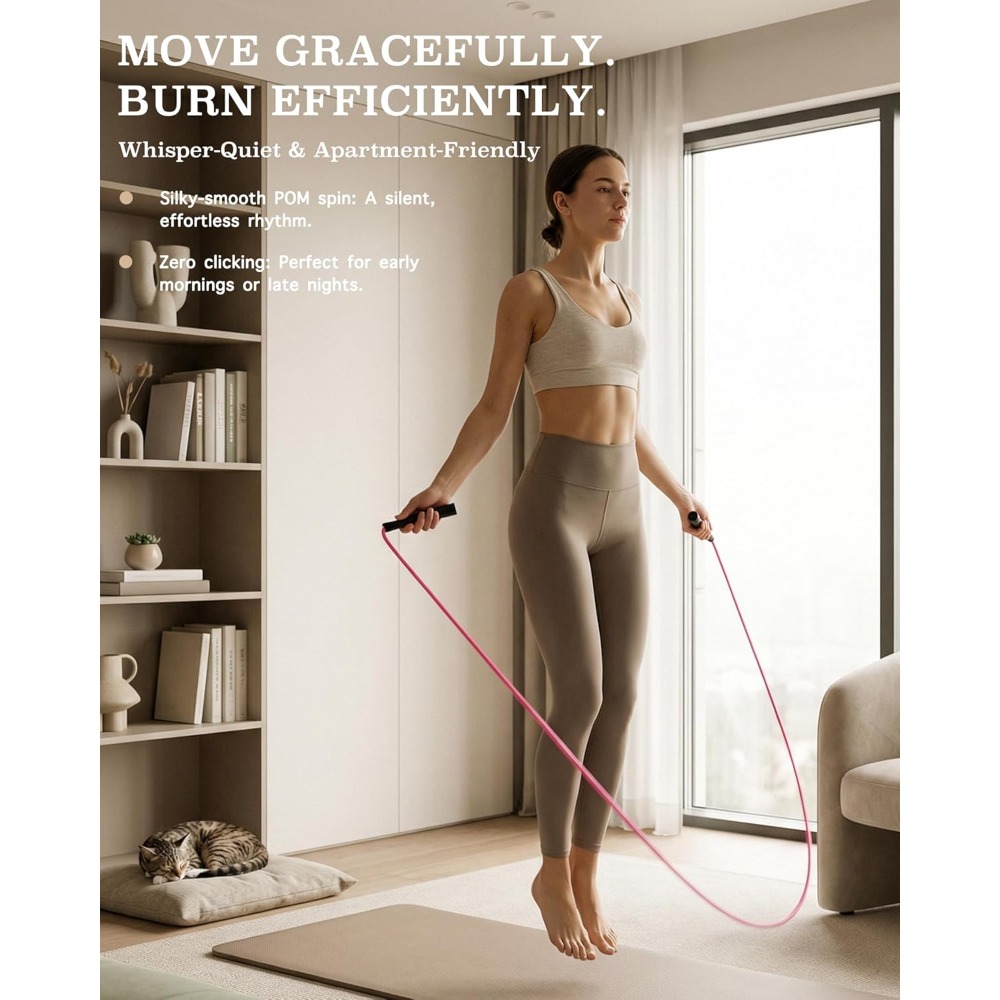 Women's Silent Jump Rope for F – Skipping Rope Pvc recenzja i cena